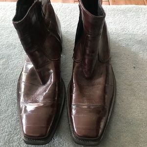 Kenneth Cole Eel skin boots CleanCut